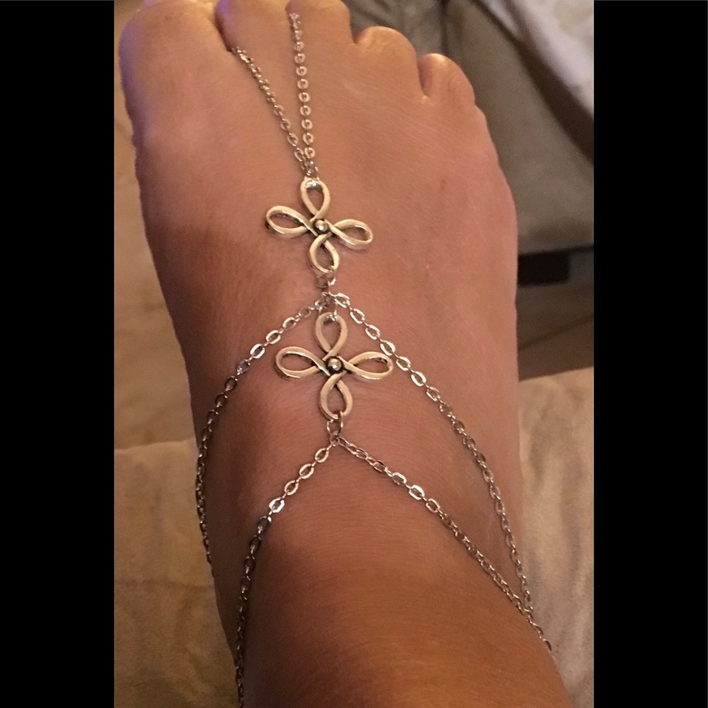 🌺2layered Flowery Foot jewelry🌺🌷🌺🌷 - Picture 6 of 8